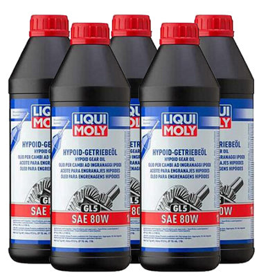 Liqui Moly Hypoid Gear Oil Sae 80W Api Gl5 Man 342 Typ M1 5X1L from B&Q