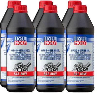 Liqui Moly Hypoid Gear Oil Sae 80W Api Gl5 Man 342 Typ M1 6X1L from B&Q