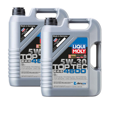Liqui Moly 5W30 Engine Oil Acea C3 Top Tec 4600 Sn Cf Bmw Ll Vw Mb 2316 2X5l