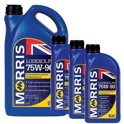 Morris 75W90 Fully Synthetic Gear Oil Manual Transmission Fluid Api Gl4/gl5 8L from B&Q