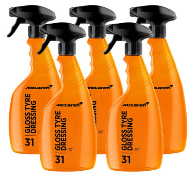 Mclaren Tyre Dressing High Gloss Dressing Tyre Shine Wet Look Black 5X500Ml from B&Q