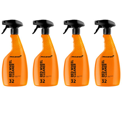 Mclaren Red Wheel Cleaner Iron Fallout Remover 4X500Ml from B&Q