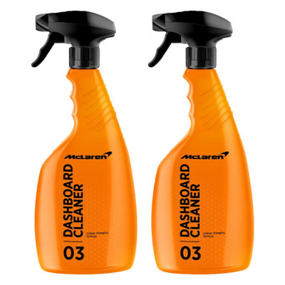 Mclaren Dashboard Cleaner Spray Interior Plastic Trim Valet Dash Cleaner 2X500Ml from B&Q