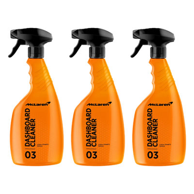 Mclaren Dashboard Cleaner Spray Interior Plastic Trim Valet Dash Cleaner 3X500Ml from B&Q