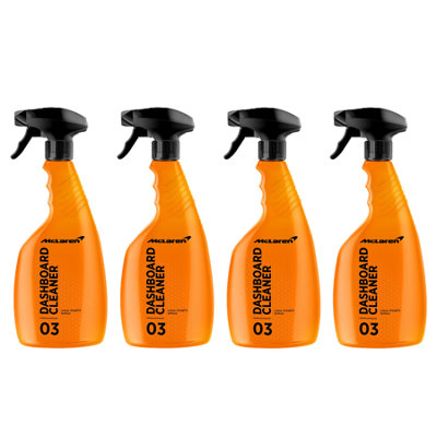 Mclaren Dashboard Cleaner Spray Interior Plastic Trim Valet Dash Cleaner 4X500Ml from B&Q