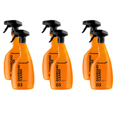 Mclaren Dashboard Cleaner Spray Interior Plastic Trim Valet Dash Cleaner 6X500Ml from B&Q