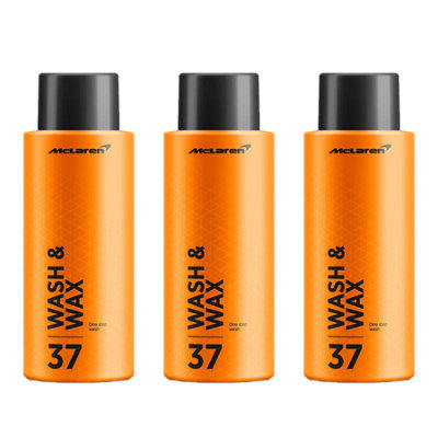 Mclaren Wash And Wax Concentrated Ph Neutral Shampoo And Wax 3X500Ml from B&Q