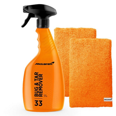 Mclaren Bug & Tar Remover 500Ml + 2X Luxury Micro Fiber Towels from B&Q