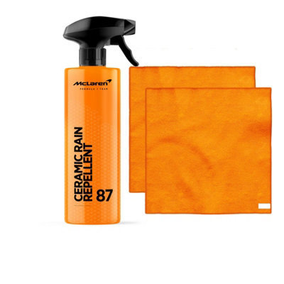 Mclaren Ceramic Rain Repellent (500Ml) + 2 Standard Micro Fiber Cloths from B&Q
