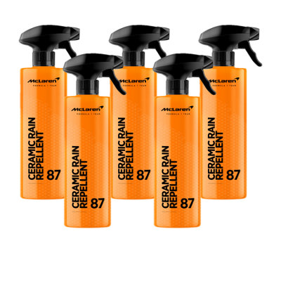 Mclaren Ceramic Rain Repellant Car Window Rain Water Repellent Spray 5X500Ml from B&Q