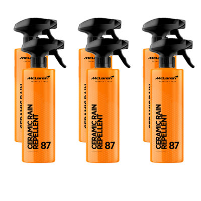 Mclaren Ceramic Rain Repellant Car Window Rain Water Repellent Spray 6X500Ml from B&Q