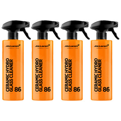 Mclaren Ceramic Glass Clean & Protect Streak Free Rain Repellent Car Shine 4X500Ml from B&Q