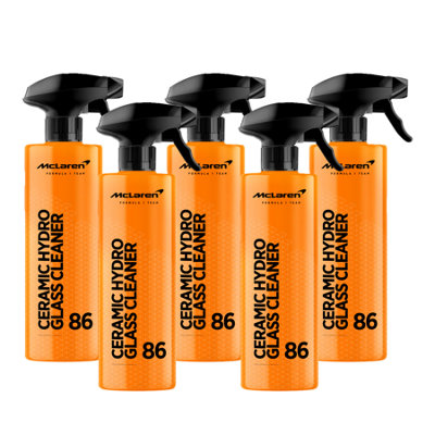Mclaren Ceramic Glass Clean & Protect Streak Free Rain Repellent Car Shine 5X500Ml from B&Q