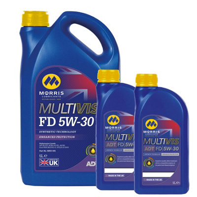 Morris 5W30 Fully Synthetic Engine Oil Sl/cf Acea A5/b5 Ford Wss-M2C913-D 7L