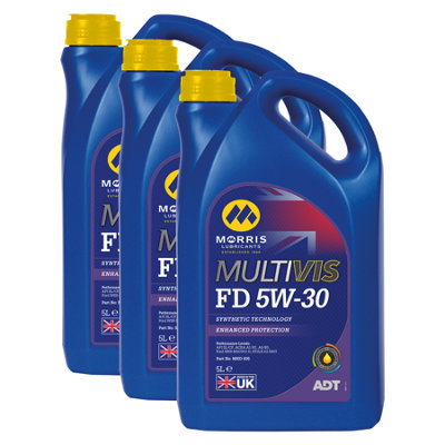 Morris 5W30 Fully Synthetic Engine Oil Sl/cf Acea A5/b5 Ford Wss-M2C913-D 3X5L from B&Q