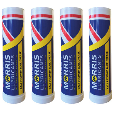 Morris K323 Premium Blue Lithium Calcium High Pressure Ep Grease Cartridge 4X400G from B&Q