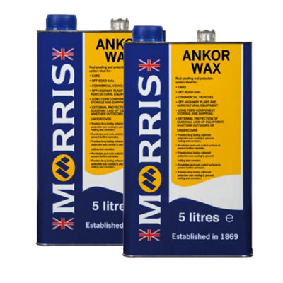 Morris Ankor Anti Rust Wax Rust Proof & Prevent Corrosion On Vehicles 2X5L from B&Q