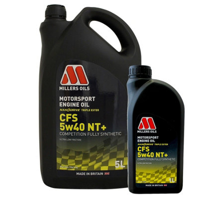 Millers Oils Millers 5W40 Fully Synthetic Engine Oil Motorsport Cfs 5W40 Nt+ 6L
