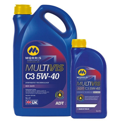 Morris 5W40 Fully Synthetic Engine Oil Acea C3 Longlife-04 6L