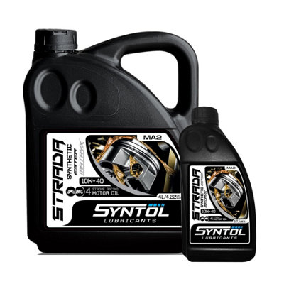 Syntol 10W40 Motorcycle Engine Oil Fully Synthetic 4 Stroke Jaso Ma / Ma2 5L