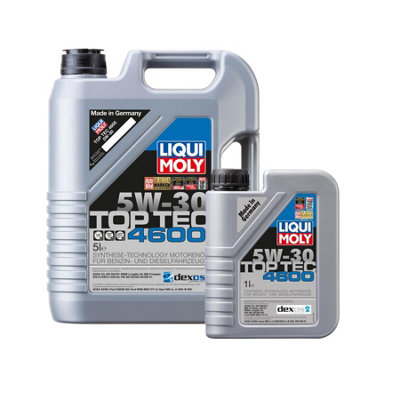 5W30 Engine Oil Acea C3 Liqui Moly Top Tec 4600 Sn Cf  6L from B&Q
