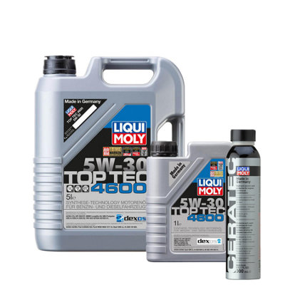 6L Liqui Moly  Top Tec 4600 5W30 Engine Oil Sn Cf Bmw Ll+ Cera Tec300Ml from B&Q
