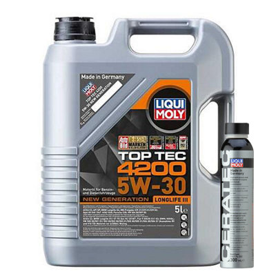 5L 5W30 Liqui Moly Top Tec 4200 Bmw Ll Porsche 8973  + Cera Tec300Ml from B&Q