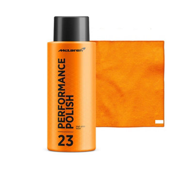 Mclaren Performance Polish (500Ml) + Standard Micro Fiber Cloth from B&Q