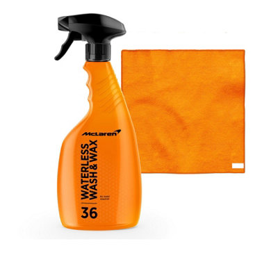B&Q -  Waterless Wash & Wax 500Ml + Standard Micro Fiber Cloth