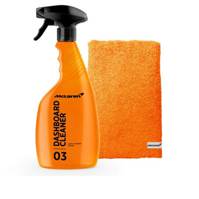 Mclaren Dashboard Cleaner (500Ml) + Luxury Micro Fiber Towel from B&Q
