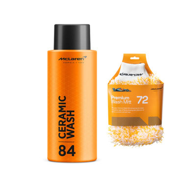 Mclaren Ceramic Wash 500Ml + Microfibre Wash Mitt from B&Q