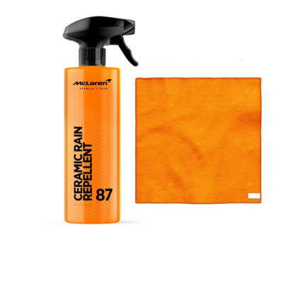 Mclaren Ceramic Rain Repellent (500Ml) + Standard Micro Fiber Cloth from B&Q