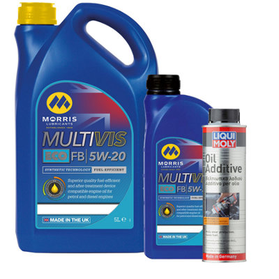 B&Q - 6L  5W20 Fully Synthetic Ford Ecoboost Engine Oil C5 +Oil Additive 300Ml