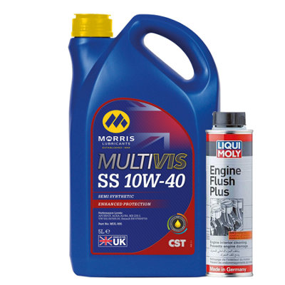 5L Morris Cst 10W40 Ss Engine Oil 10W40 Api Sn/cf Acea A3/b4+ Engine Flush from B&Q