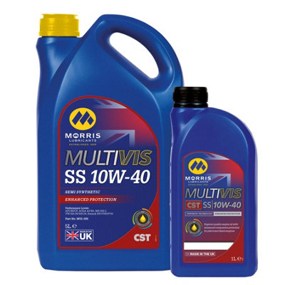 Morris Cst 10W 40 Semi-Synthetic Engine Oil 10W-40 Api Sn/cf Acea A3/b4 6L from B&Q