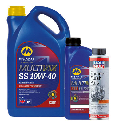 6L Morris Cst 10W40 Ss Engine Oil 10W40 Api Sn/cf Acea A3/b4+ Engine Flush from B&Q
