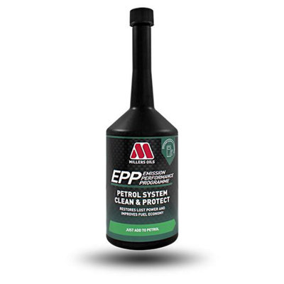 Millers Oils Millers Epp Petrol System Clean & Protect Cleans Injectors Carburetor 400Ml from B&Q