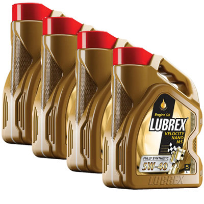 Lubrex Velocity Nano Ms 5W-40 Engine Oil Api Sn/cf 4X5L from B&Q