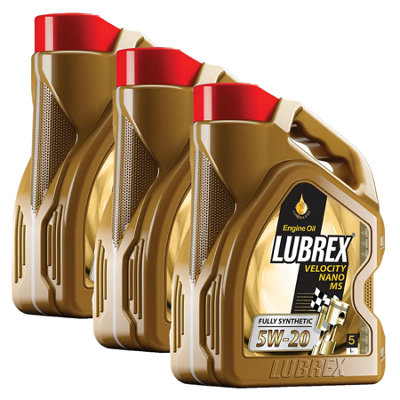 Lubrex Velocity Nano Ms 5W-20 Ford Ecoboost 5W20 Engine Oil 3X5L from B&Q