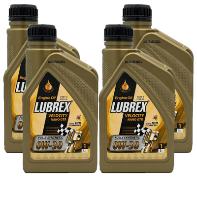 Lubrex 0W30 Fully Synthetic Engine Oil Acea C3 Mb 229.31/229.51 Vw 504/507 4X1L from B&Q