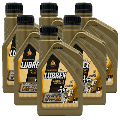 Lubrex 0W30 Fully Synthetic Engine Oil Acea C3 Mb 229.31/229.51 Vw 504/507 6X1L from B&Q