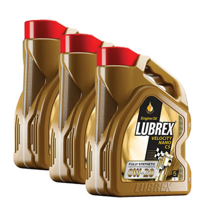 Lubrex 0W-20 Fully Synthetic Engine Oil Acea C5 Api Sn+ Vw 508/509 3X5L from B&Q