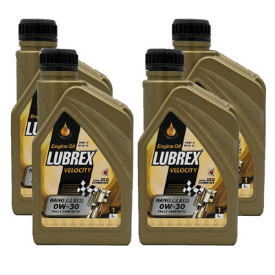 Lubrex 0W-30 Fully Synthetic Engine Oil Acea C2 Api Sn/Cf Rn0700 4X1l