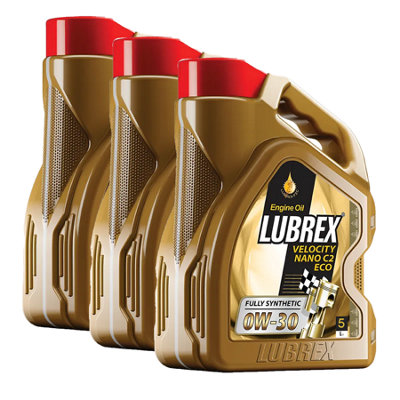 Lubrex 0W-30 Fully Synthetic Engine Oil Acea C2 Api Sn/Cf Rn0700 3X5l