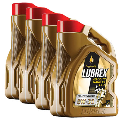 Lubrex 0W-30  Fully Synthetic Engine Oil Acea C2 Api Sn/cf Rn0700 4X5L from B&Q