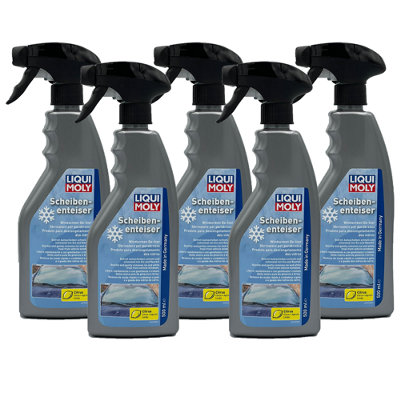 B&Q -  Car Windscreen De-Icer Spray Melts Ice Snow 5X500Ml