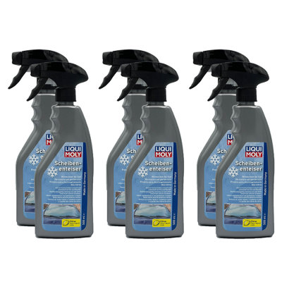Liqui Moly Car Windscreen De-Icer Spray Melts Ice Snow 6X500Ml from B&Q