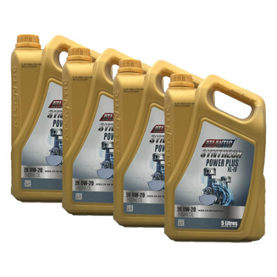 Atlantic 0W-20 Fully Synthetic Engine Oil Acea C5 Api Sn+ Vw 508/509 4X5l