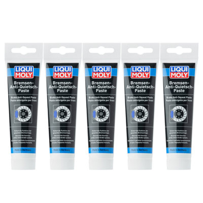 Liqui Moly Brake Anti Squeal Paste Anti-Seize Paste Lubricant 5X100G 3077 from B&Q