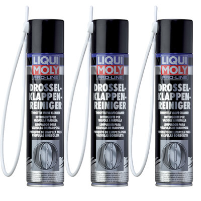 B&Q -  Pro Line Throttle Valve Cleaner Intake Deposit Cleaner 3X400 Ml